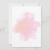 Roze pioenroos bloemen verjaardag kaart (Achterkant)