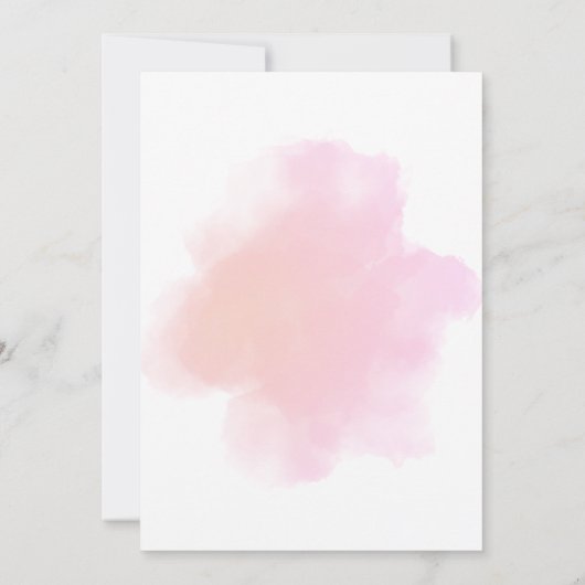 Roze pioenroos bloemen verjaardag kaart (Achterkant)