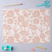 Roze  pioenroos bloemenontkoppeling tissuepapier (Craft)