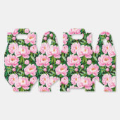 Roze pioenroos bloesems op een bladerige achtergro bedankdoosjes (Ongevouwen)