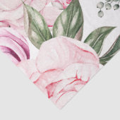 Roze pioenroos florale decoupage tissuepapier (Detail)