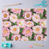 Roze pioenroos florale decoupage tissuepapier (Craft)