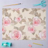 Roze pioenroos florale decoupage tissuepapier (Craft)