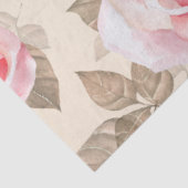 Roze pioenroos florale decoupage tissuepapier (Detail)