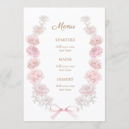 roze pioenroos Menu