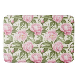 Roze Pioenrozen Badmat