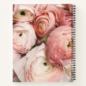 Roze Pioenrozen | Bedrijfsspiraalnotitieboek Notitieboek (Achterkant)