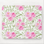 Roze Pioenrozen Bloemen Boeket Patroon Muismat<br><div class="desc">Voeg een vrouwelijk accent toe aan je bureau met deze roze bloementhema-mousepad. Het beschikt over waterverf bloemmotief van roze pioenen en rozen boeket. Dit zal perfect zijn als een geschenk voor alle gelegenheden.</div>