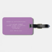 Roze Pioenrozen Bloemenaangepaste Bagagelabel (Achterkant horizontaal)