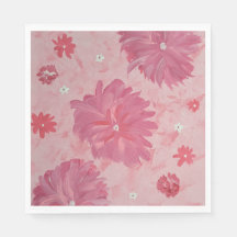 Roze Pioenrozen Bloemendagservetten