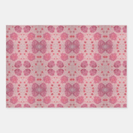 Roze Pioenrozen Bloemverpakkings Papier Inpakpapier Vel