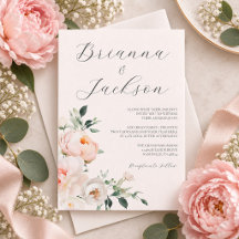 Roze Pioenrozen Elegante Bloemige Bruiloft