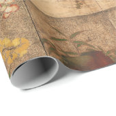 Roze Pioenrozen en Rozen Antiek Kunst Cadeaupapier (Rol Hoek)