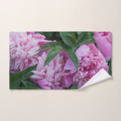 Roze Pioenrozen Handdoek (Handdoek)