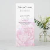 Roze pioenrozen     kaart (Staand voorkant)