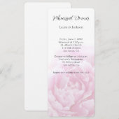 Roze pioenrozen     kaart (Voorkant / Achterkant)