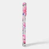 Roze Pioenrozen & Lavendel Waterverf Bloemmotief Case-Mate iPhone Case (Achterkant / Rechts)