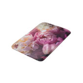 Roze Pioenrozen: luxe bloemsierkunst. Badmat (Gekanteld)