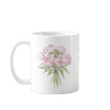 Roze Pioenrozen met Keramieken Strik