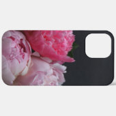 Roze pioenrozen op donkere achtergrond Case-Mate iPhone case (Achterkant (horizontaal))