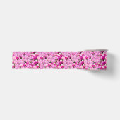 Roze Pioenrozen Patroon Grosgrain Lint (Voorkant)