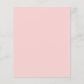 Roze pioenrozen rustieke budget babyshower uitnodi (Achterkant)