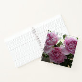 Roze Pioenrozen Spiraal Notebook Notitieboek (Binnen)
