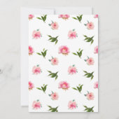 Roze Pioenrozen Tafel negen Tafelnummer (Achterkant)