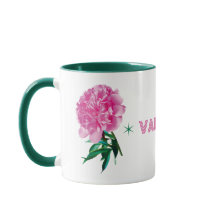 Roze Pioenster Meisjesachtige Moderne Aangepaste N