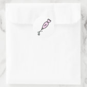 Roze Piping Bag Sticker (Tas)