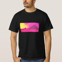 Roze piramide T-shirt