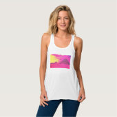 Roze Piramides T-shirt Tanktop (Volledige Voorkant)