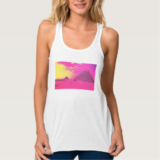 Roze Piramides T-shirt Tanktop