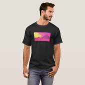 Roze piramides voor mannen T-shirt (Voorkant volledig)