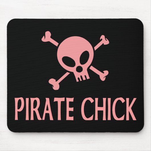 Roze Pirate Chick Muismat (Voorkant)