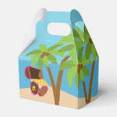 Roze Pirate Meisje Verjaardagsfeestje Bedankdoosjes (Achterkant)