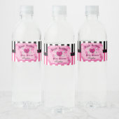 Roze Pirate Prinses, Meisje Pirate Party Waterfles Etiket (Flessen)