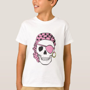 Roze Pirate Skull T-shirt