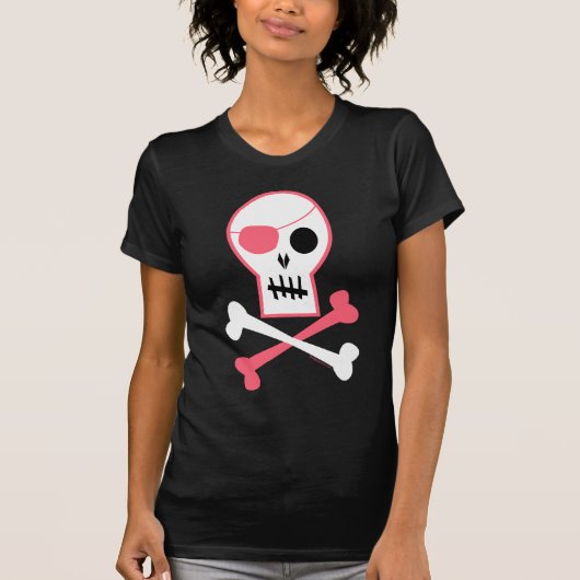 Roze Pirate T-shirt (Voorkant)