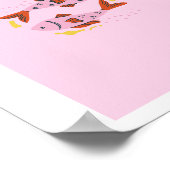 Roze Pisces, sterrenbeeld, sterrenbeeld afdruk Poster (Hoek)