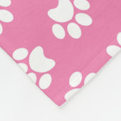 Roze pit afdrukken fleece deken (Hoek)