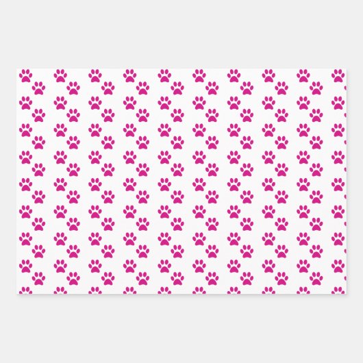 Roze pit afdrukken inpakpapier vel (Voorkant 3)