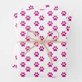 Roze pit afdrukken inpakpapier vel (In situ)