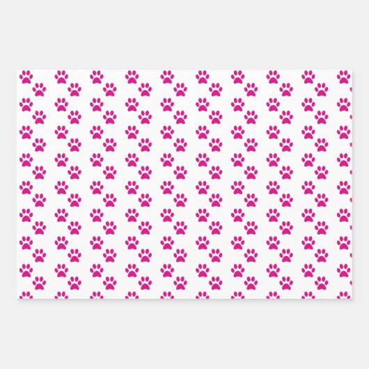 Roze pit afdrukken inpakpapier vel (Voorkant)