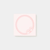 Roze pit afdrukken post-it® notes (Voorkant)