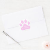 Roze pit afdrukken ronde sticker (Envelop)