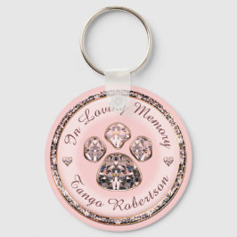 roze pit afdrukken sleutelhanger