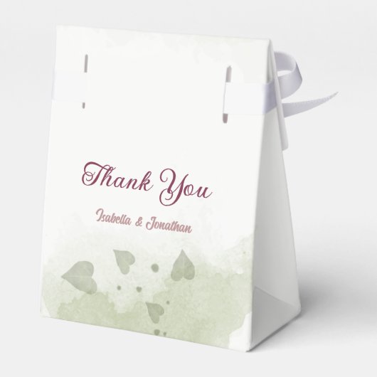 roze pit burgundy bloemen groen voor bruiloft bedankdoosjes (Achterkant)