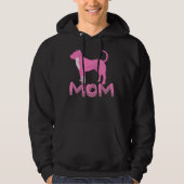 Roze Pitbull Moeder Hoodie (Voorkant)