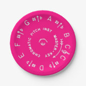 Roze pitch Pipe Papieren Bordje (Voorkant)